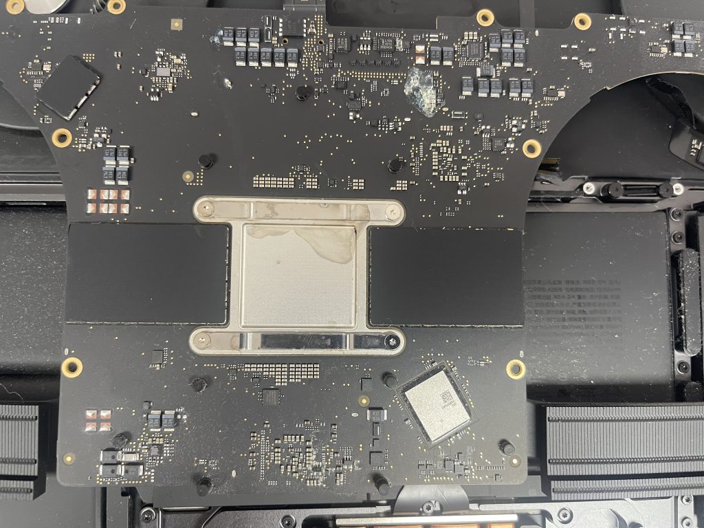 MacBook data recovery from liquid-damaged motherboard near me